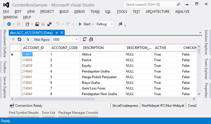 Mengisi ComboBox Dengan Data Dari Database VB.net c#