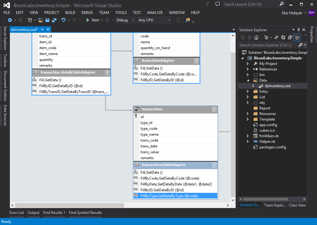 Persiapkan Data Access Layer Add Tambah Query By Tipe Jenis Transaksi