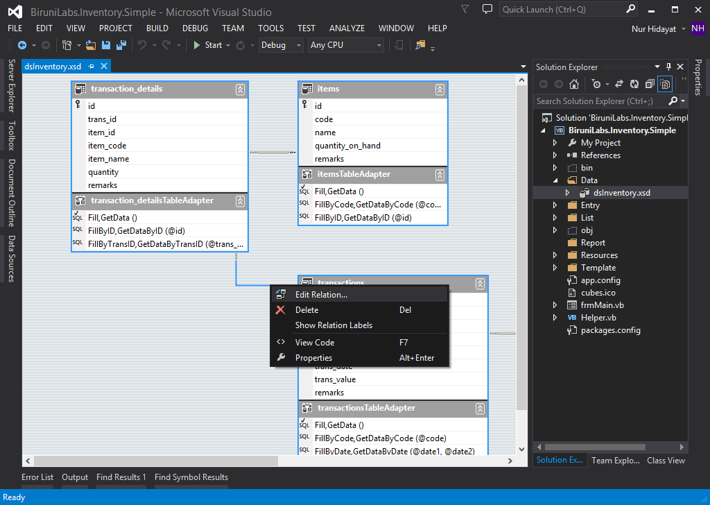 Persiapkan Data Access Layer Edit Relation Foreign Key