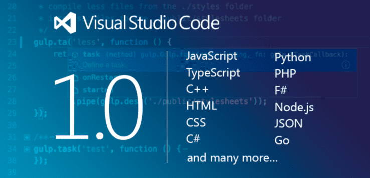 Microsoft Meluncurkan Visual Studio Code for Windows, OS X and Linux Versi 1.0